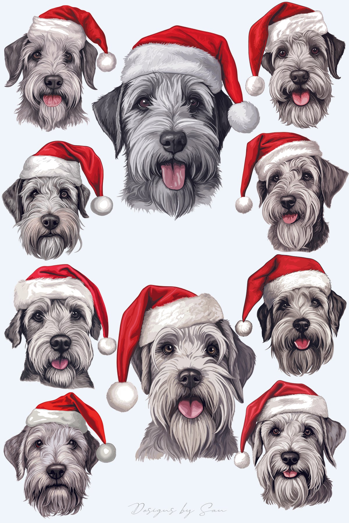 Clipart Christmas - Miniature Schnauzer - 320852