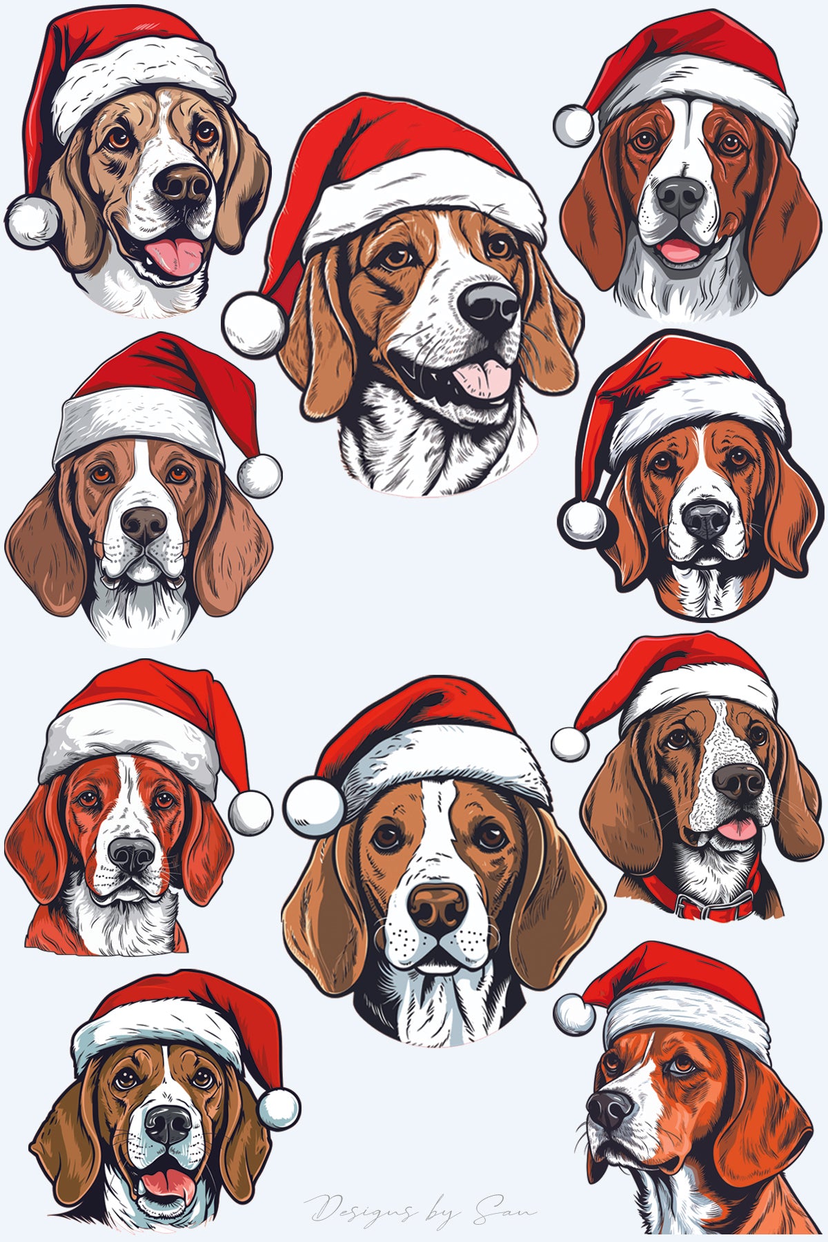 Clipart Christmas - Beagle - 320839