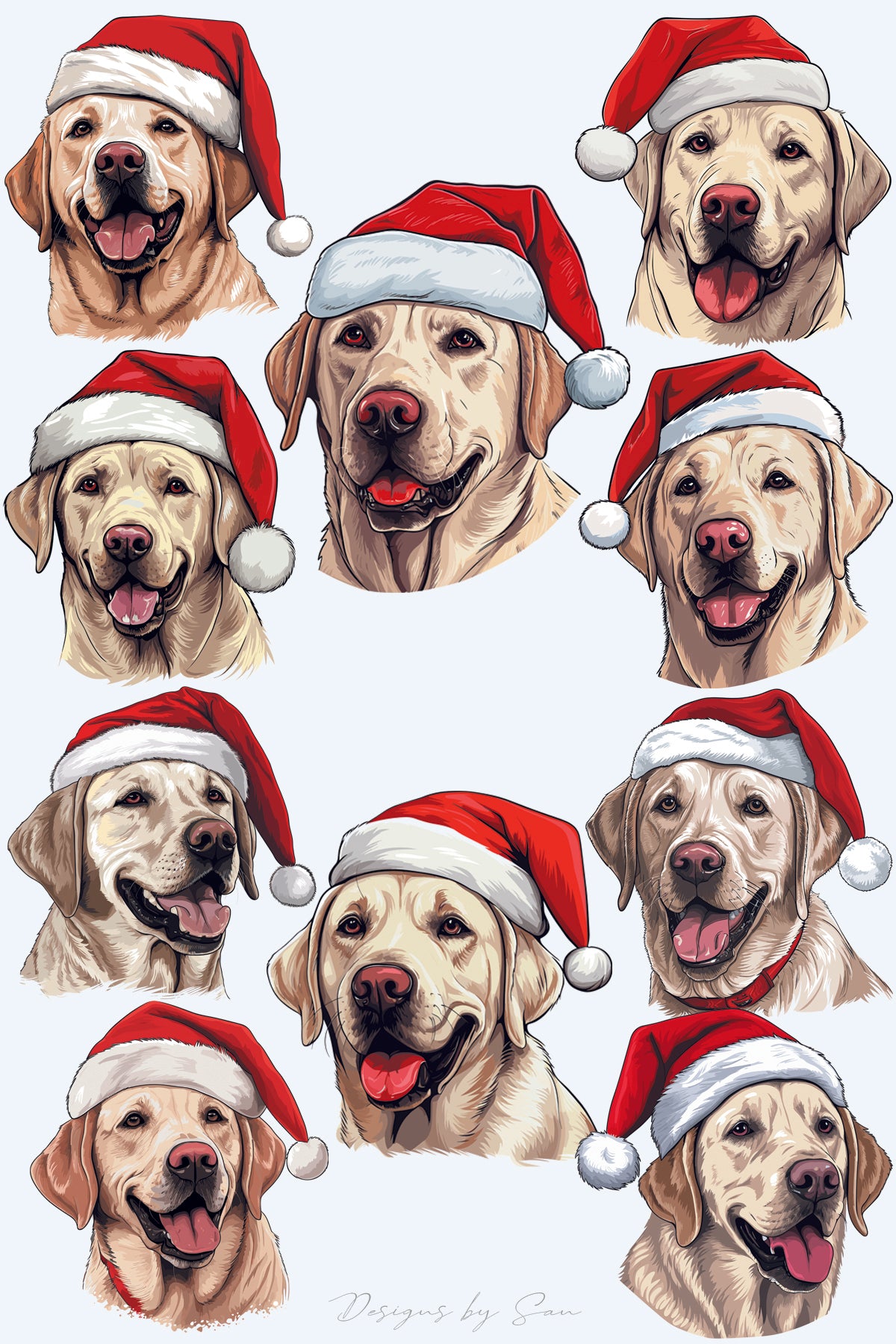 Clipart Christmas - Labrador Retriever - 320834