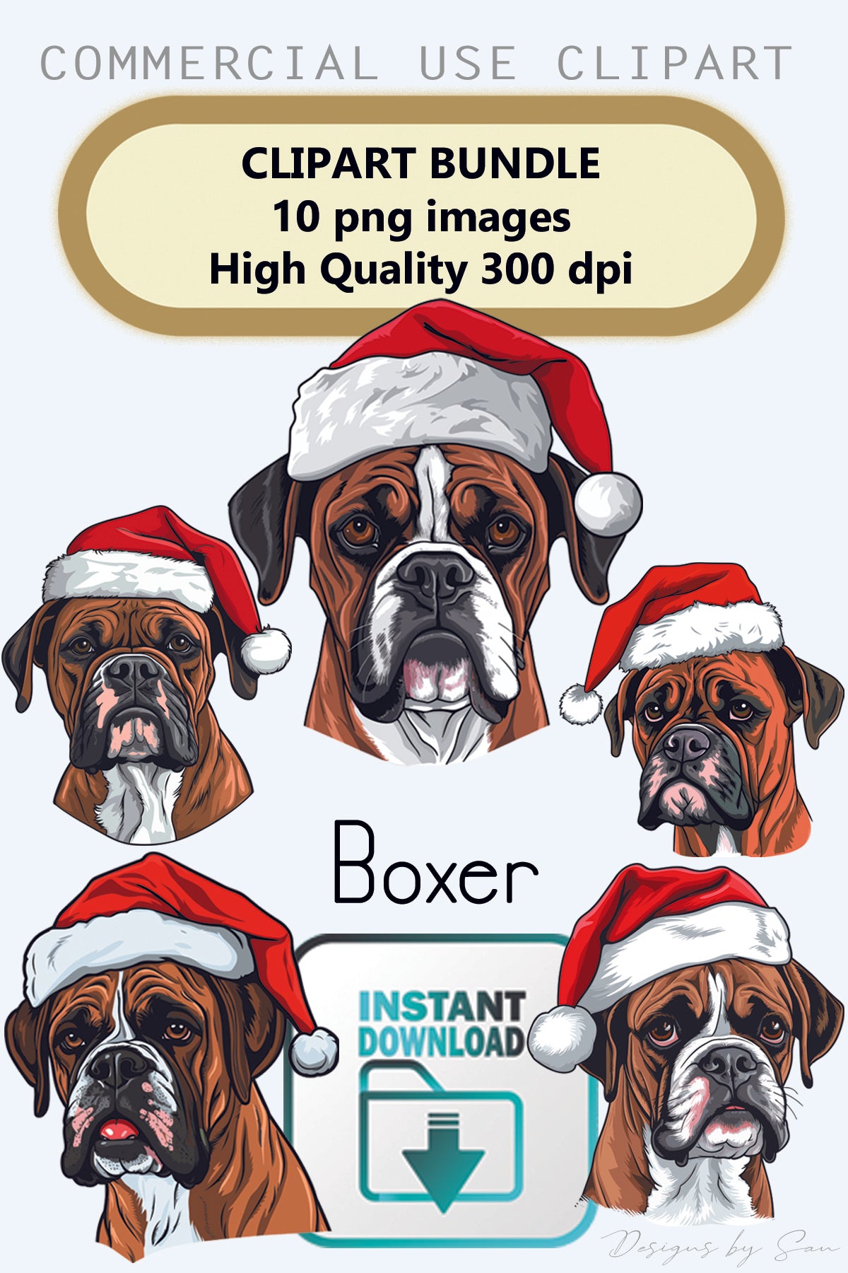 Clipart Christmas - Boxer - 320845