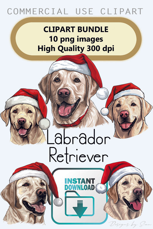 Clipart Christmas - Labrador Retriever - 320834